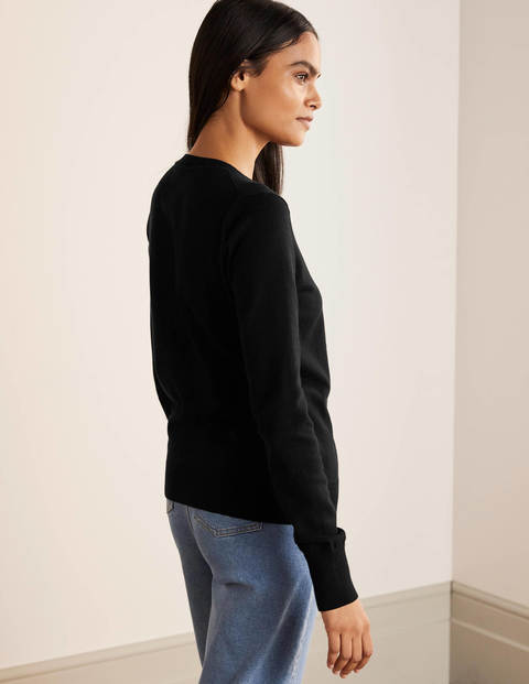 Eldon Crew Cardigan - Black Eldon Crew Cardigan - Black