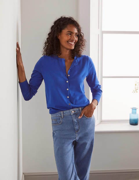 Eldon Crew Cardigan - Cobalt Eldon Crew Cardigan - Cobalt