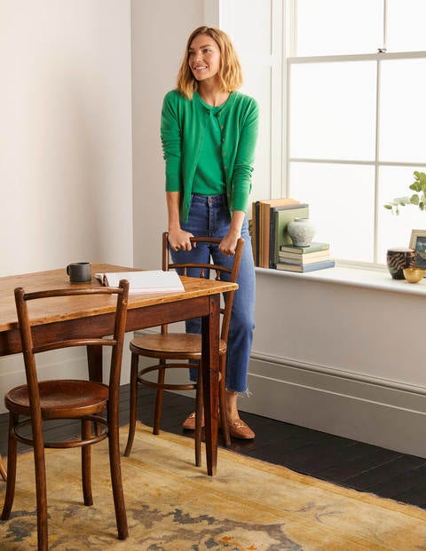 Eldon Crew Cardigan - Green Eldon Crew Cardigan - Green