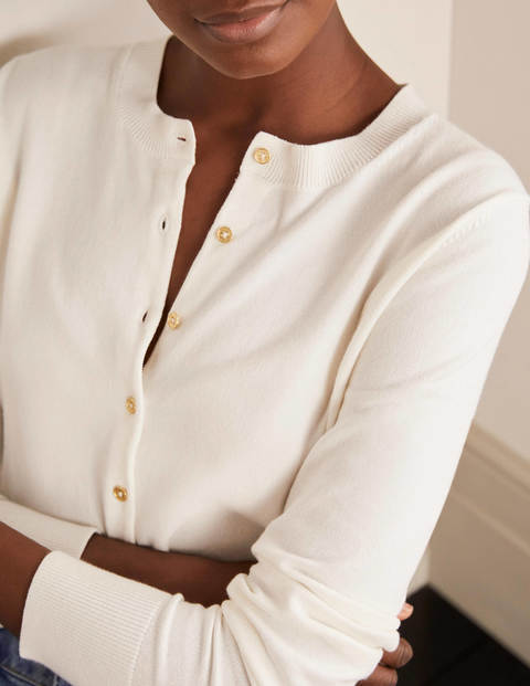Eldon Crew Cardigan - Ivory Eldon Crew Cardigan - Ivory
