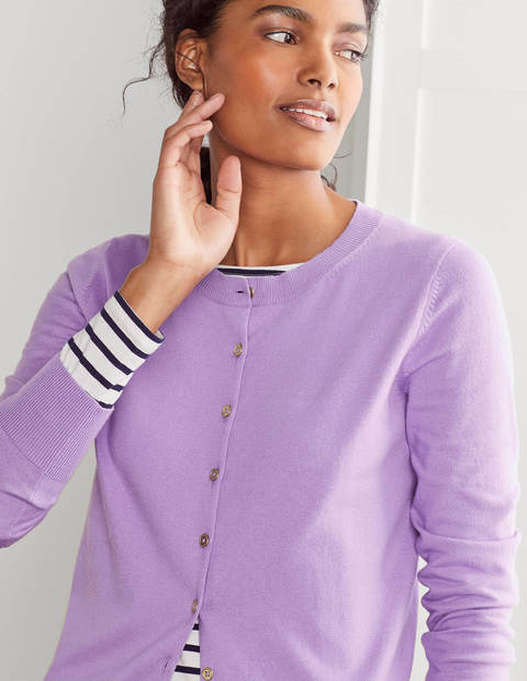 Eldon Crew Cardigan - Cool Violet Eldon Crew Cardigan - Cool Violet