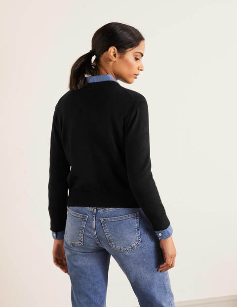 Eldon Crop Cardigan - Black Eldon Crop Cardigan - Black