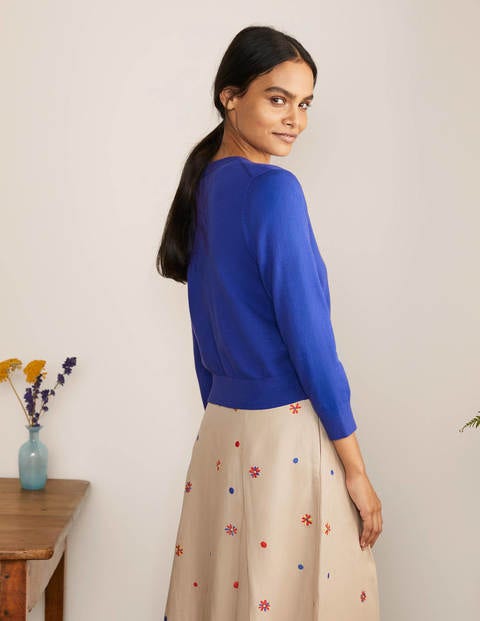 Eldon Crop Cardigan - Cobalt Eldon Crop Cardigan - Cobalt