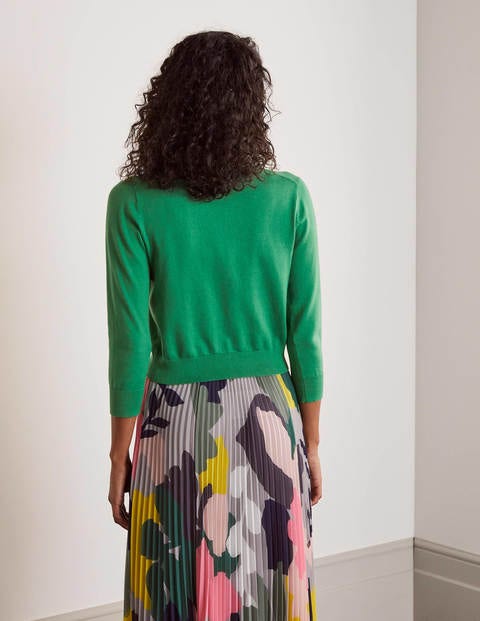 Cardigan court Eldon en coton - Vert Cardigan court Eldon en coton - Vert