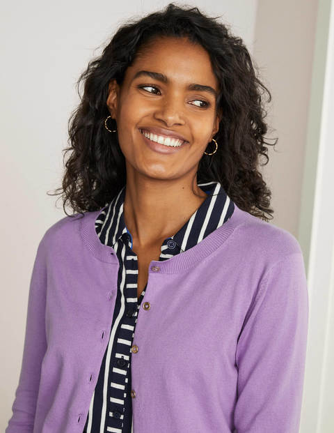 Eldon Crop Cardigan - Cool Violet Eldon Crop Cardigan - Cool Violet