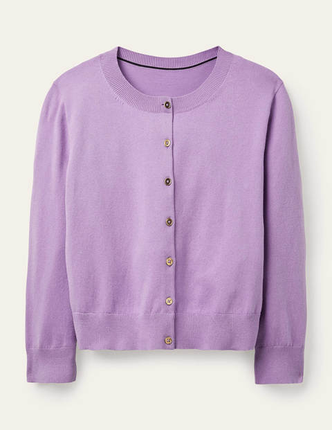 Eldon Crop Cardigan - Cool Violet Eldon Crop Cardigan - Cool Violet