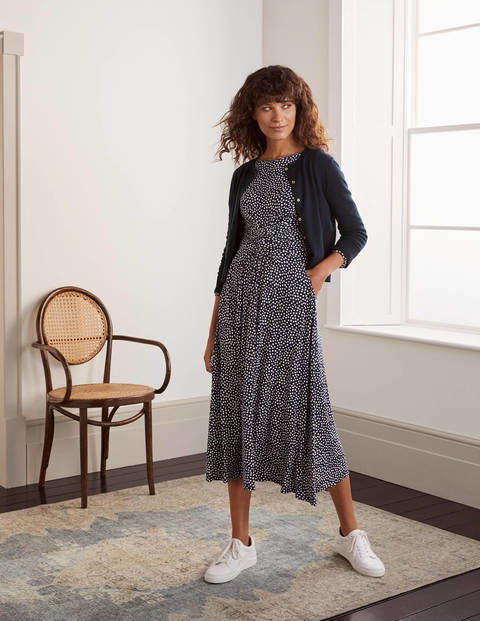 Eldon Kurzer Baumwollcardigan - Navy Eldon Kurzer Baumwollcardigan - Navy