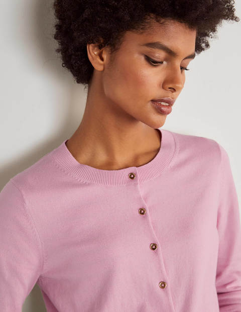 Eldon Kurzer Baumwollcardigan - Zartes Rosa Eldon Kurzer Baumwollcardigan - Zartes Rosa
