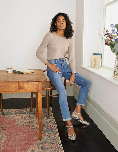 Stowe Merino Jumper - Oatmeal Melange Stowe Merino Jumper - Oatmeal Melange