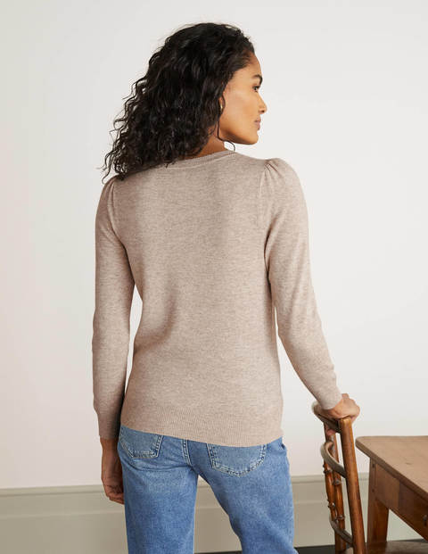 Stowe Merino Jumper - Oatmeal Melange Stowe Merino Jumper - Oatmeal Melange