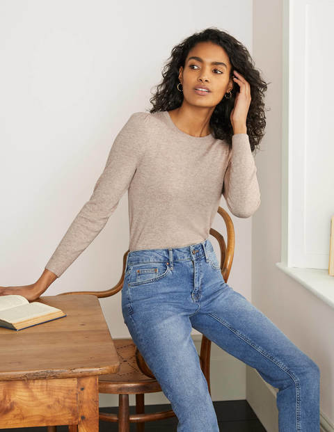 Stowe Merino Jumper - Oatmeal Melange Stowe Merino Jumper - Oatmeal Melange