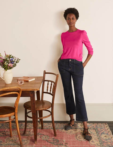 Stowe Merino Jumper - Pink Flambe Stowe Merino Jumper - Pink Flambe