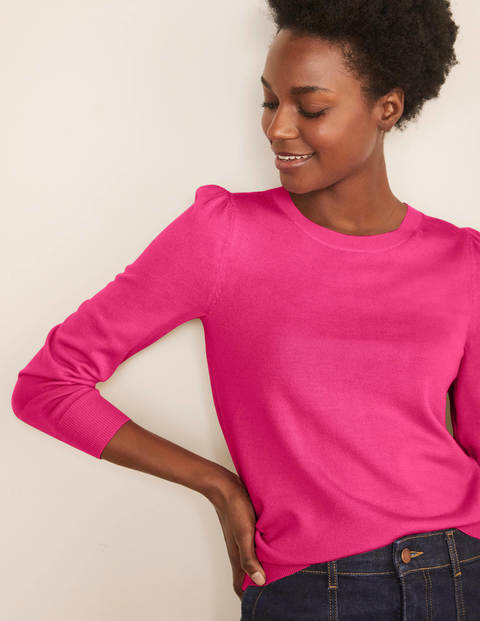 Stowe Merino Jumper - Pink Flambe Stowe Merino Jumper - Pink Flambe