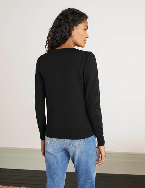 Cardigan Stowe en laine mérinos - Noir Cardigan Stowe en laine mérinos - Noir