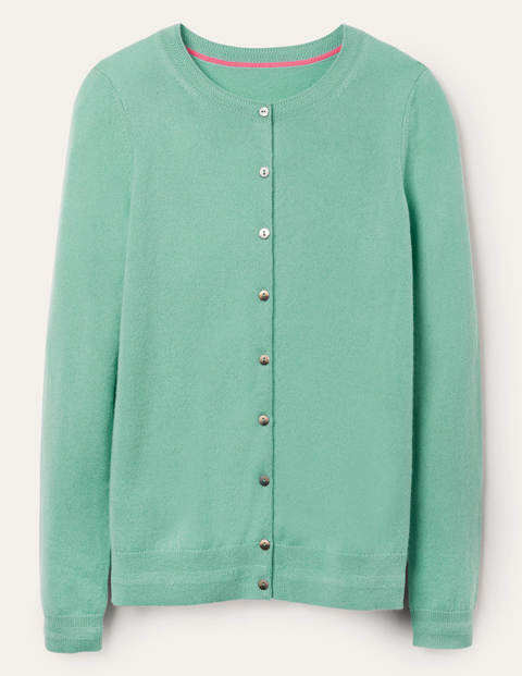 Cashmere Crew Cardigan - Apple Mint Cashmere Crew Cardigan - Apple Mint