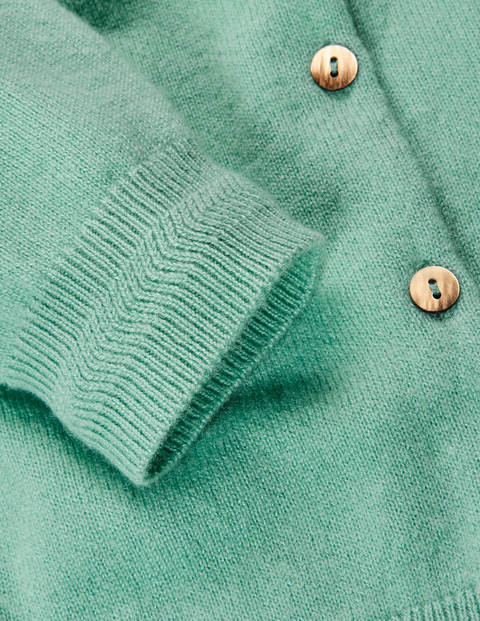 Cashmere Crew Cardigan - Apple Mint Cashmere Crew Cardigan - Apple Mint