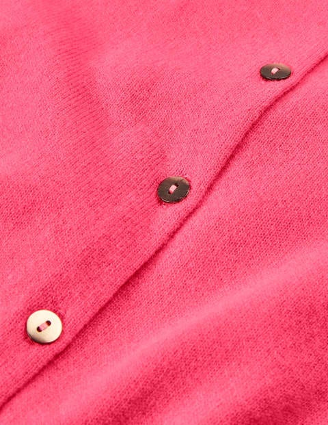 Kurz geschnittener Kaschmircardigan - Sonnenuntergangsrosa Kurz geschnittener Kaschmircardigan - Sonnenuntergangsrosa