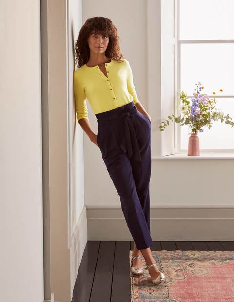 Cashmere Crop Cardigan - Pineapple Cashmere Crop Cardigan - Pineapple