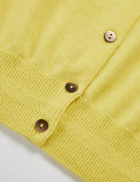 Cashmere Crop Cardigan - Pineapple Cashmere Crop Cardigan - Pineapple