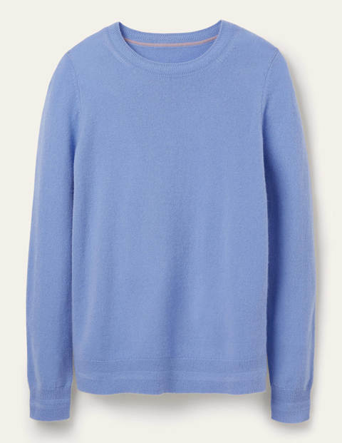 Cashmere Crew Neck Sweater - Gulf Blue Cashmere Crew Neck Sweater - Gulf Blue