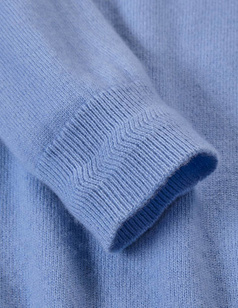 Cashmere Crew Neck Sweater - Gulf Blue Cashmere Crew Neck Sweater - Gulf Blue