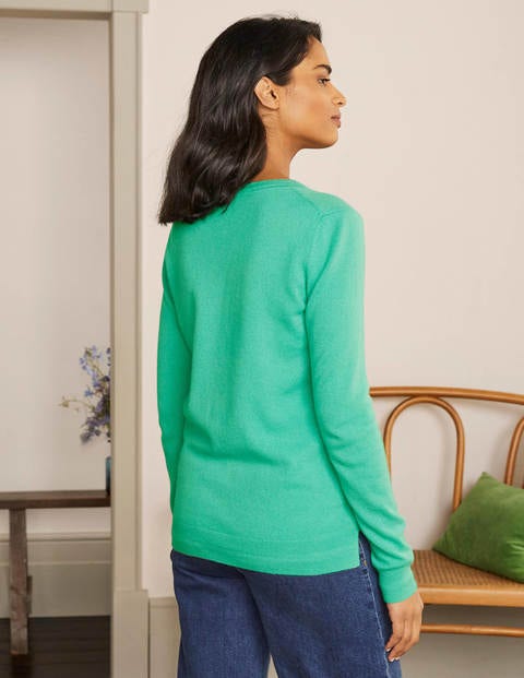 Cashmere Crew Neck Sweater - Wild Meadow Cashmere Crew Neck Sweater - Wild Meadow