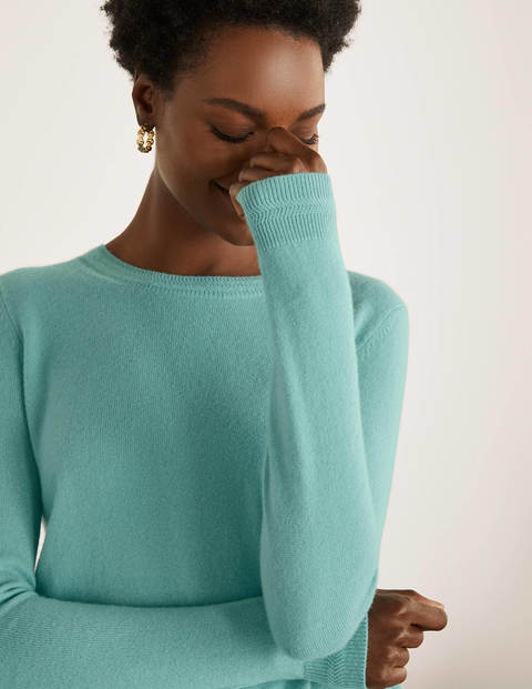 Cashmere Crew Neck Sweater - Apple Mint Cashmere Crew Neck Sweater - Apple Mint