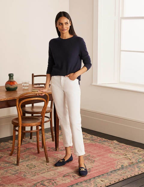 Cashmere Crew Neck Sweater - Navy Cashmere Crew Neck Sweater - Navy