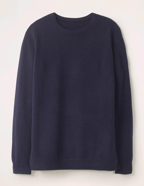 Cashmere Crew Neck Sweater - Navy Cashmere Crew Neck Sweater - Navy
