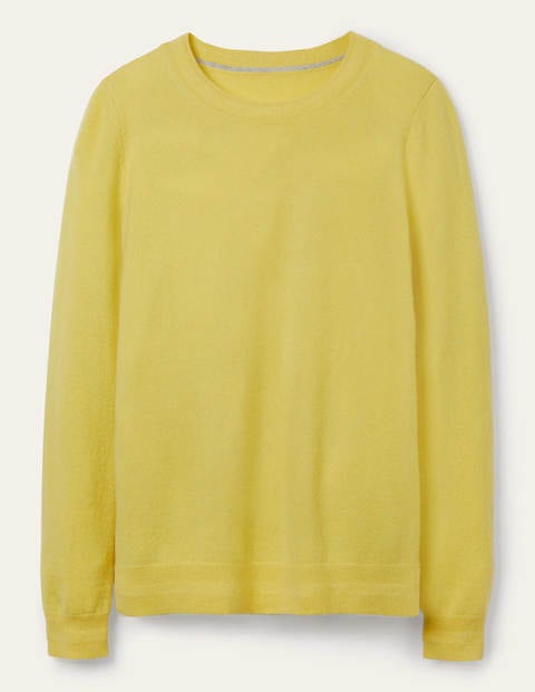 Cashmere Crew Neck Sweater - Pineapple Cashmere Crew Neck Sweater - Pineapple