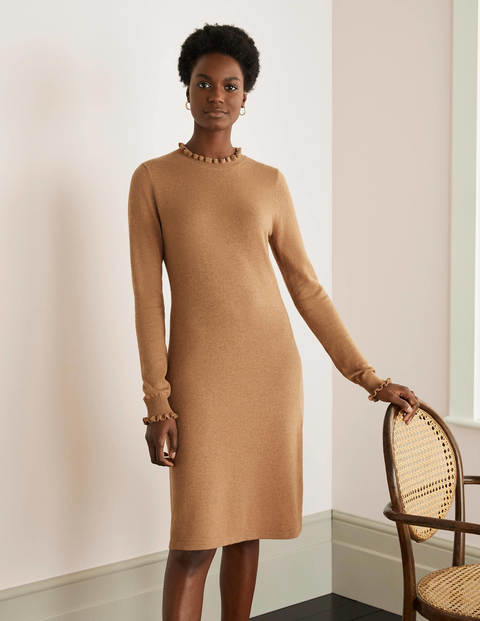 Lara Knitted Dress - Camel Melange Lara Knitted Dress - Camel Melange