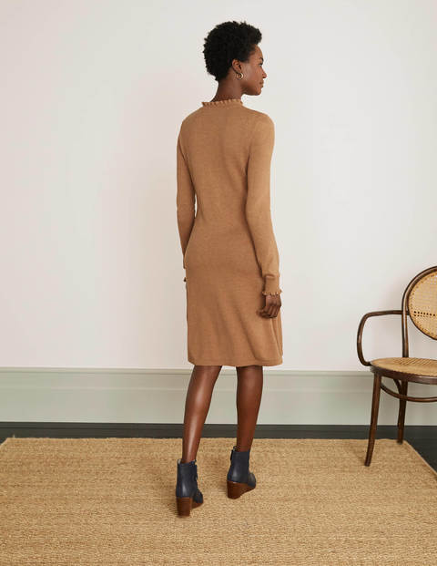 Lara Knitted Dress - Camel Melange Lara Knitted Dress - Camel Melange