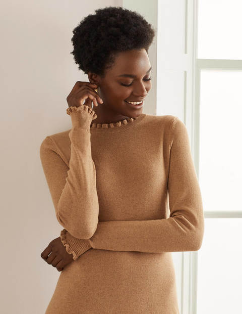 Lara Knitted Dress - Camel Melange Lara Knitted Dress - Camel Melange