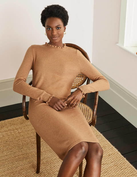 Lara Knitted Dress - Camel Melange Lara Knitted Dress - Camel Melange