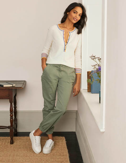 Marlborough Henley Sweater - Ivory Marlborough Henley Sweater - Ivory