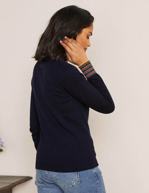 Marlborough Henley Jumper - Navy Marlborough Henley Jumper - Navy
