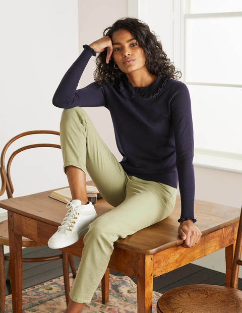 Blakenham Pullover mit Rüschen - Navy Blakenham Pullover mit Rüschen - Navy