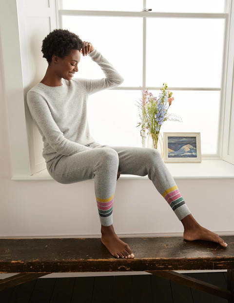 Morton Gestrickte Jogginghose - Grau Melange Morton Gestrickte Jogginghose - Grau Melange