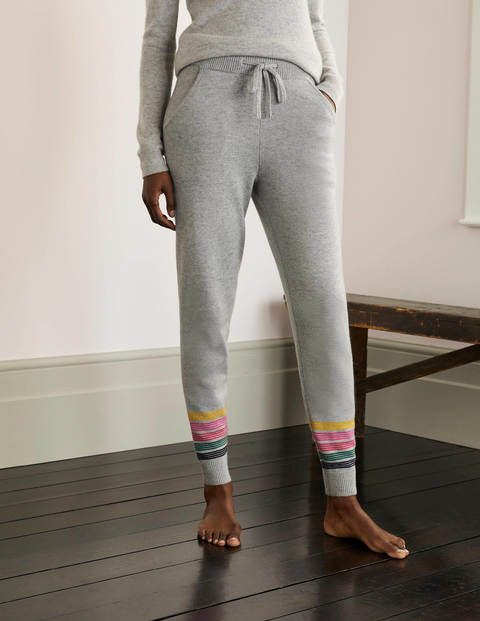 Morton Gestrickte Jogginghose - Grau Melange Morton Gestrickte Jogginghose - Grau Melange