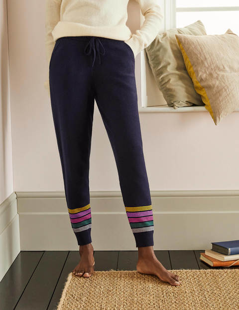 Morton Gestrickte Jogginghose - Navy Morton Gestrickte Jogginghose - Navy