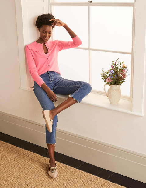 Abercorn Scallop Cardigan - Azalea Abercorn Scallop Cardigan - Azalea