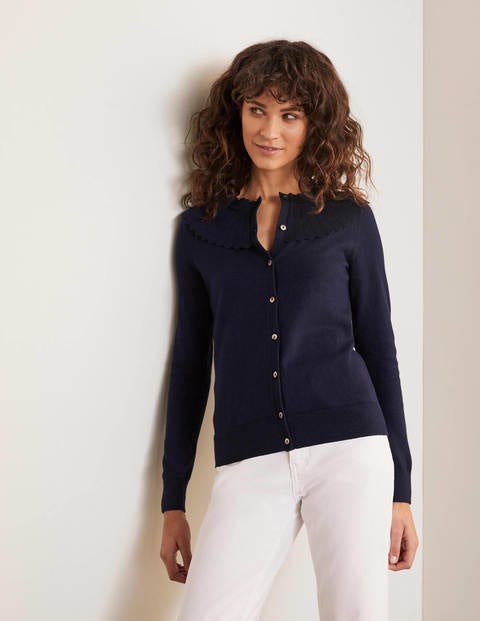 Gilet Abercorn festonné - Bleu marine Gilet Abercorn festonné - Bleu marine