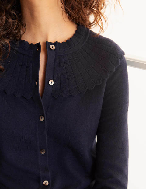 Gilet Abercorn festonné - Bleu marine Gilet Abercorn festonné - Bleu marine
