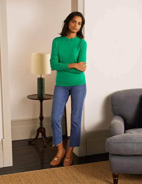 Pull Hambleden festonné - Vert printemps Pull Hambleden festonné - Vert printemps