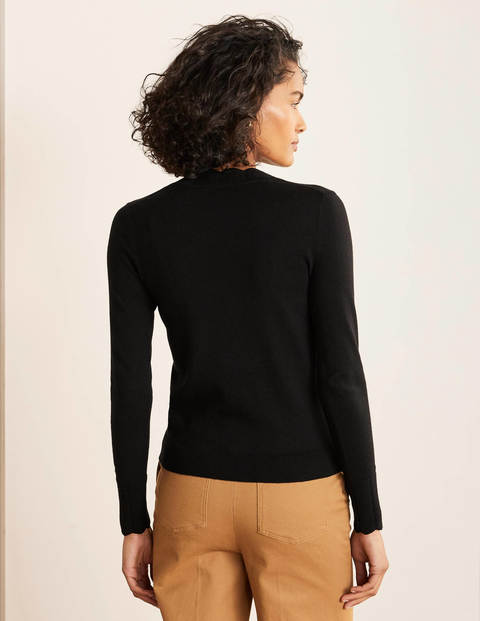 Hambleden Scallop Sweater - Black Hambleden Scallop Sweater - Black
