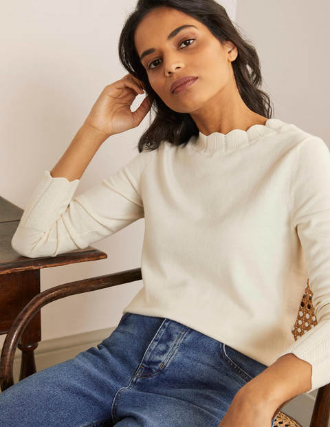 Pull Hambleden festonné - Ivoire Pull Hambleden festonné - Ivoire