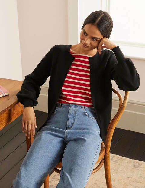 boden black cardigan