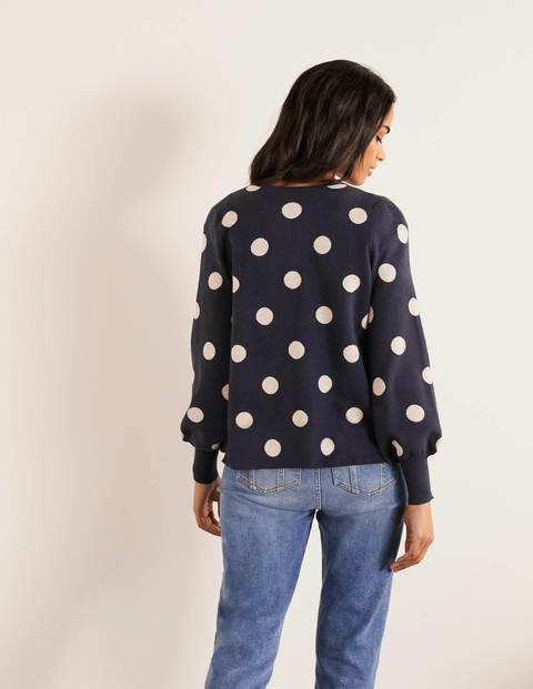 Berkshire Cardigan - Navy Spot Berkshire Cardigan - Navy Spot