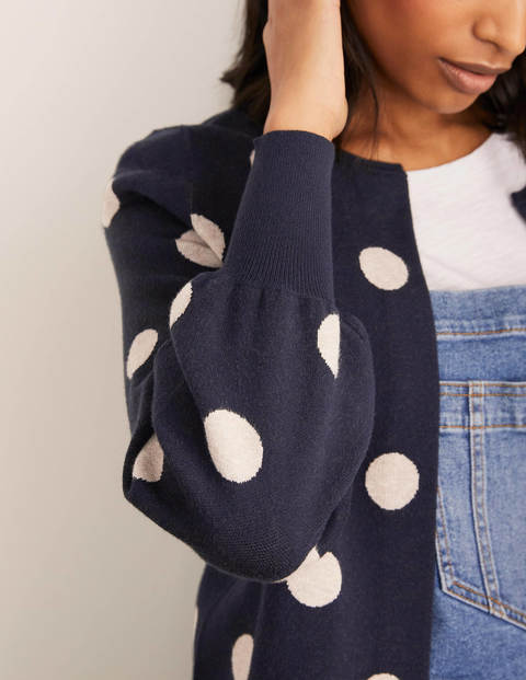 Berkshire Cardigan - Navy Spot Berkshire Cardigan - Navy Spot