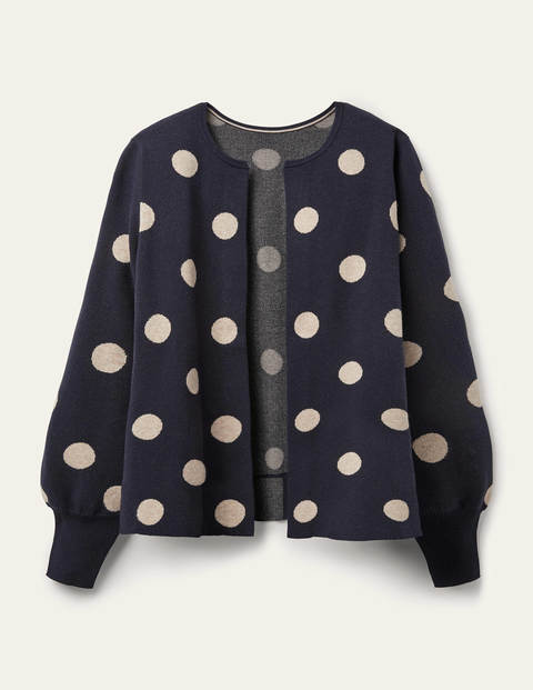Berkshire Cardigan - Navy Spot Berkshire Cardigan - Navy Spot
